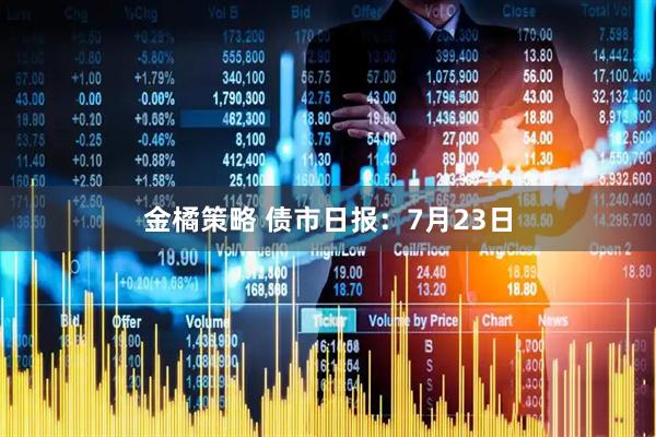金橘策略 债市日报：7月23日